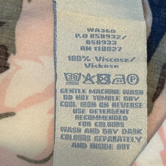 Boden mini dress/tunic in deep blue w pink floral SIZE 6P - Picture 5 of 12